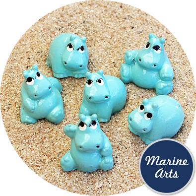 8056-P8 - Blue Hippos - 6 Pack