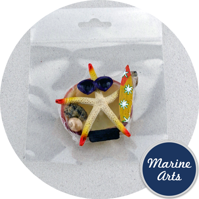 8443-P14 - Starfish Surfer Dude - Magnet