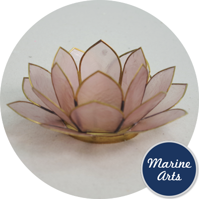 - Capiz Lotus Flower - Light Pink 100mm